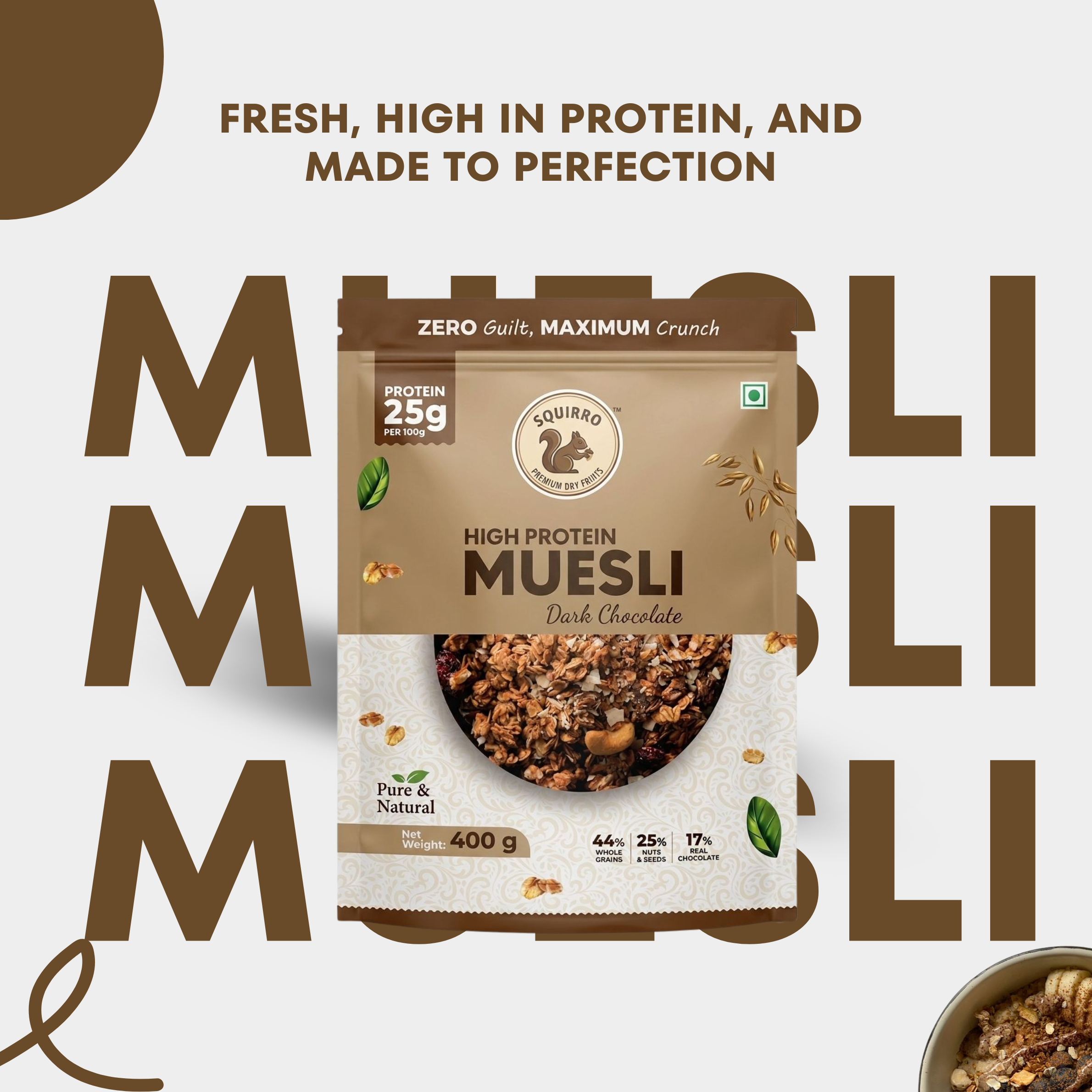 High Protein Dark Chocolate Muesli