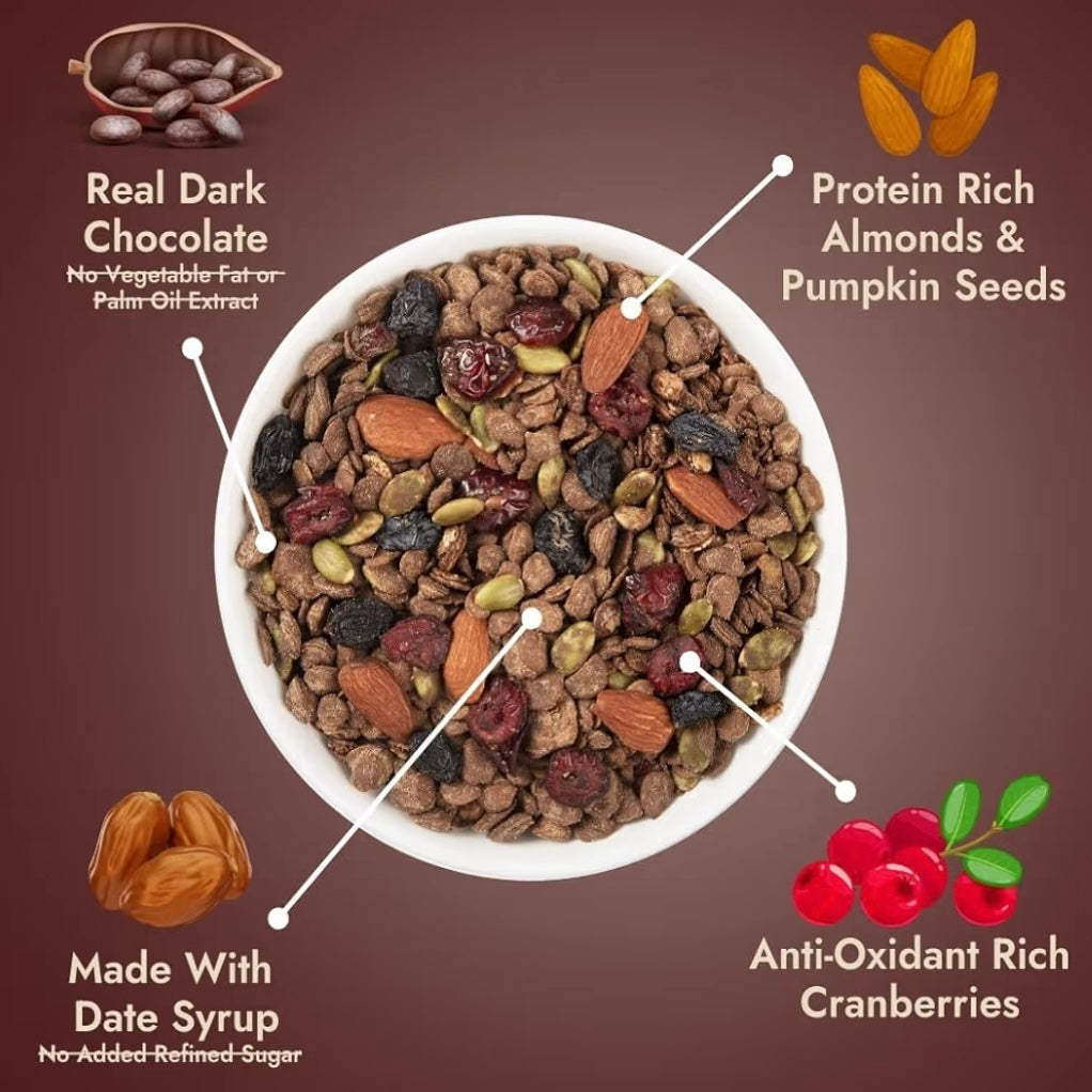 High Protein Dark Chocolate Muesli-400gm