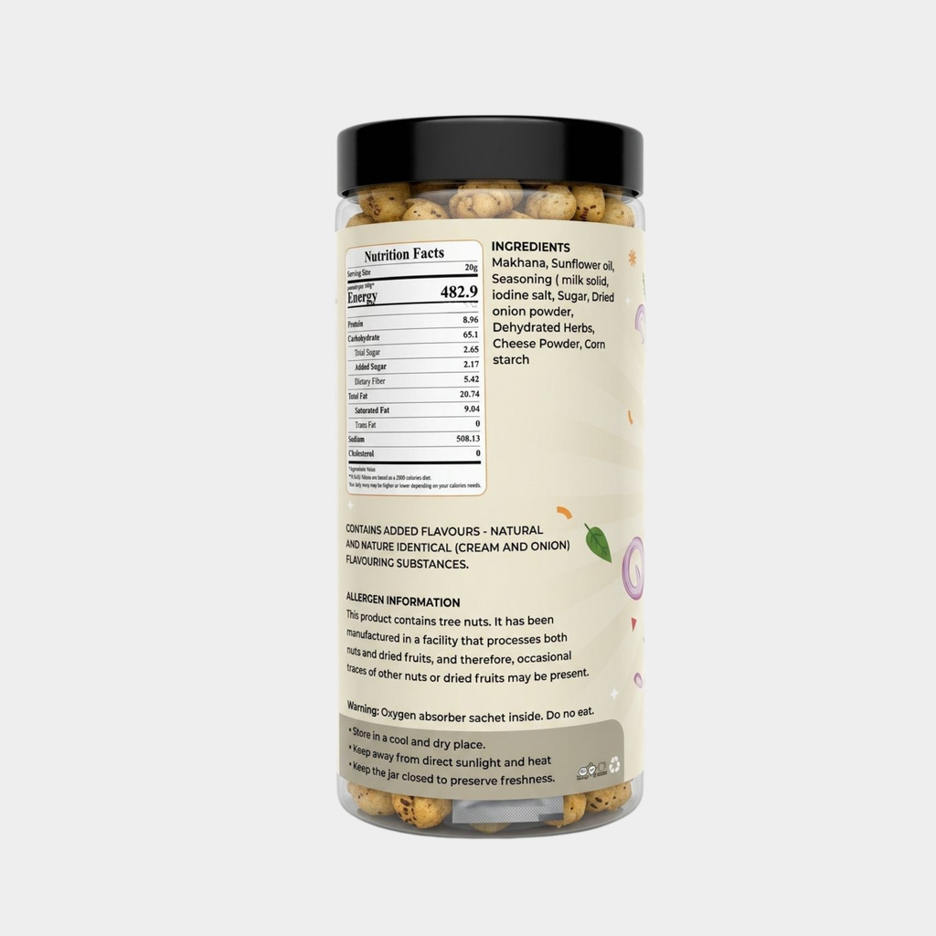 Cream & Onion Makhana – 70g