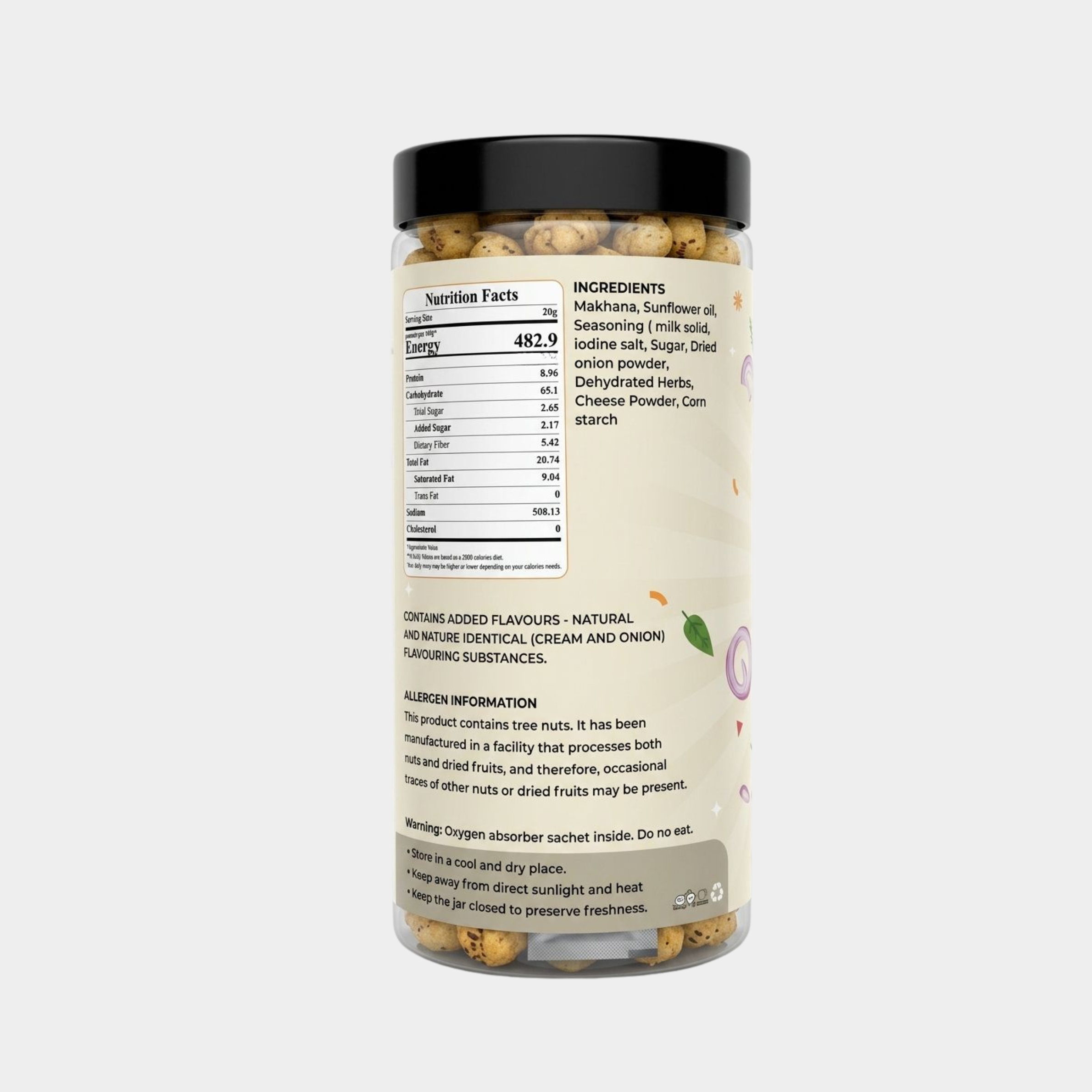 Cream & Onion Makhana – 70g