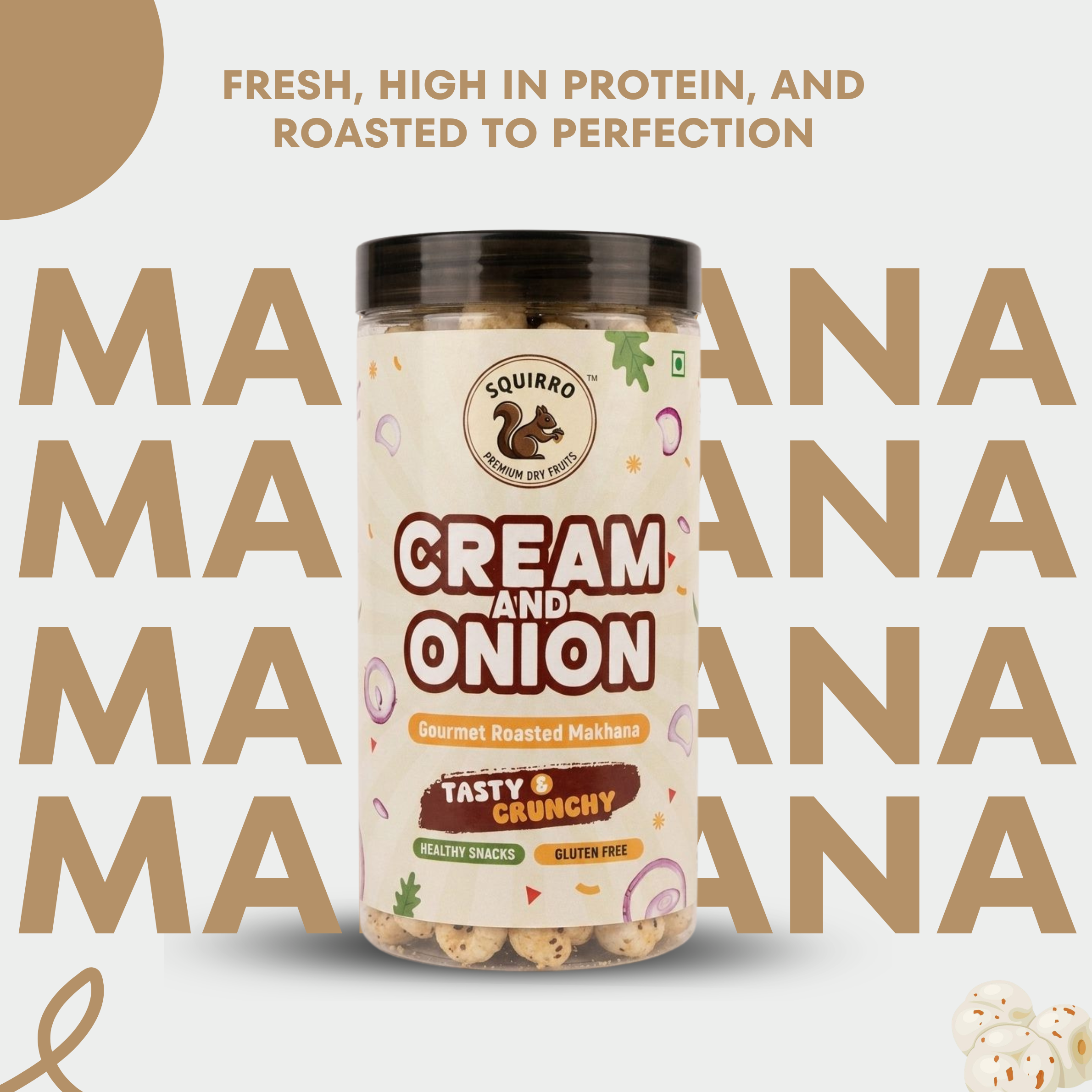 Cream & Onion Makhana – 70g