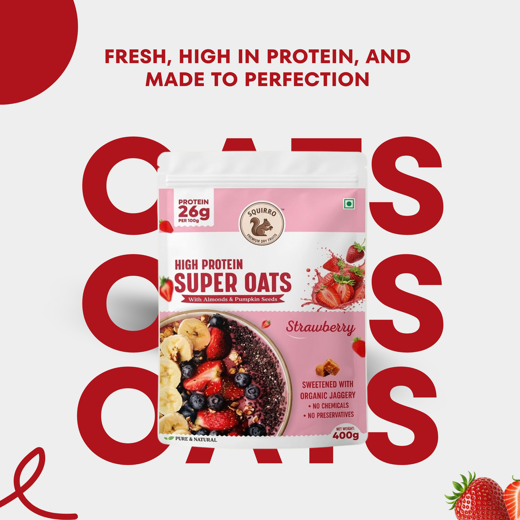 High Protein Strawberry Oats