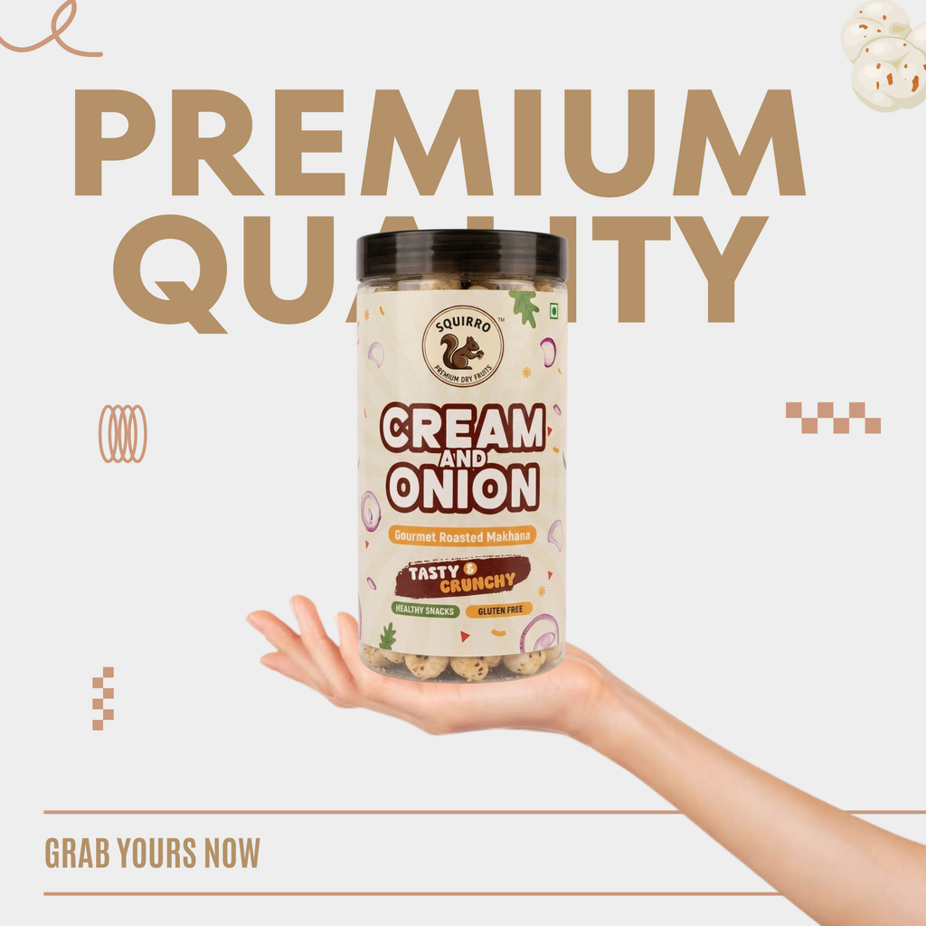 Makhana Combo – Cream & Onion + Black Pepper (70g each)