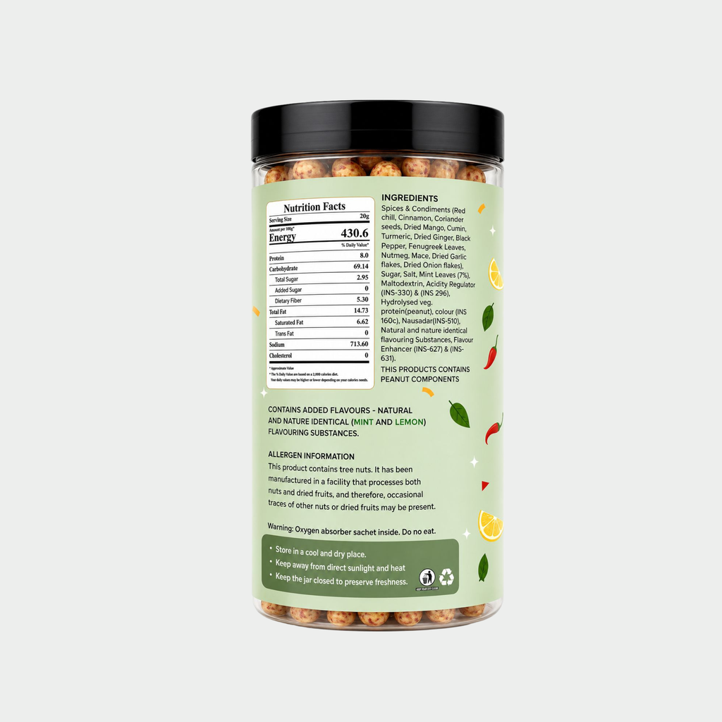 Makhana Combo – Mint & Lemon + Peri Peri (70g each)