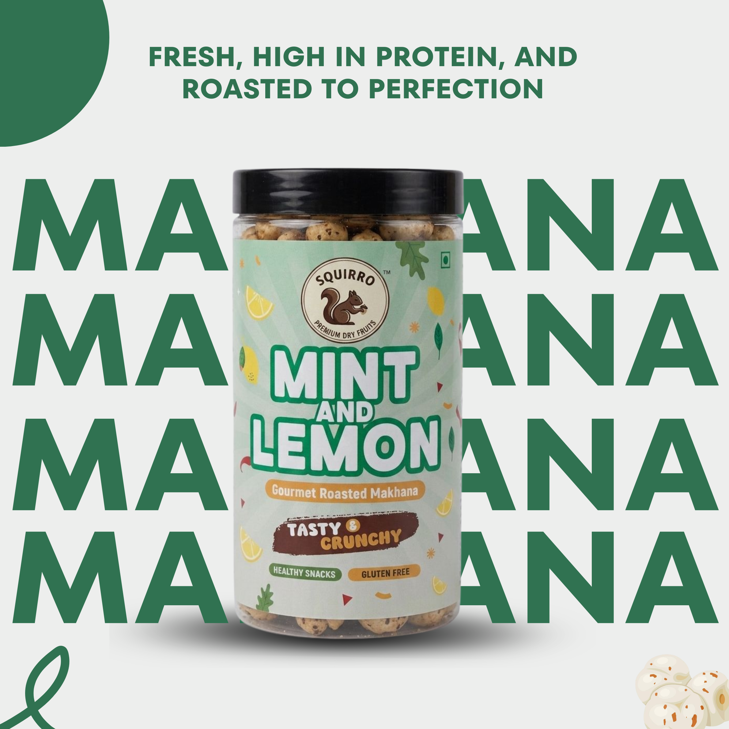 Mint & Lemon Makhana – 70g