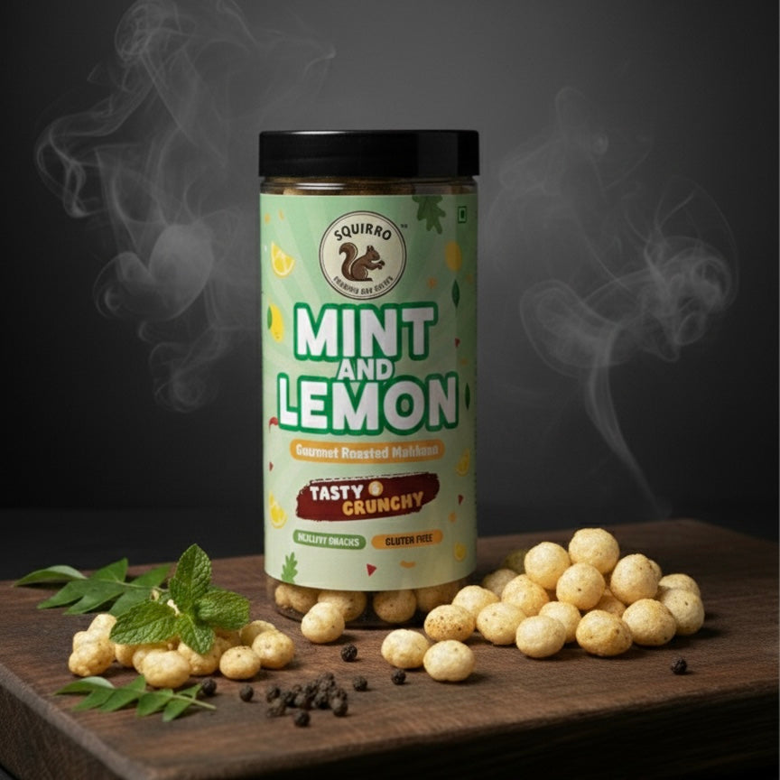 Makhana Combo – Mint & Lemon + Peri Peri (70g each)