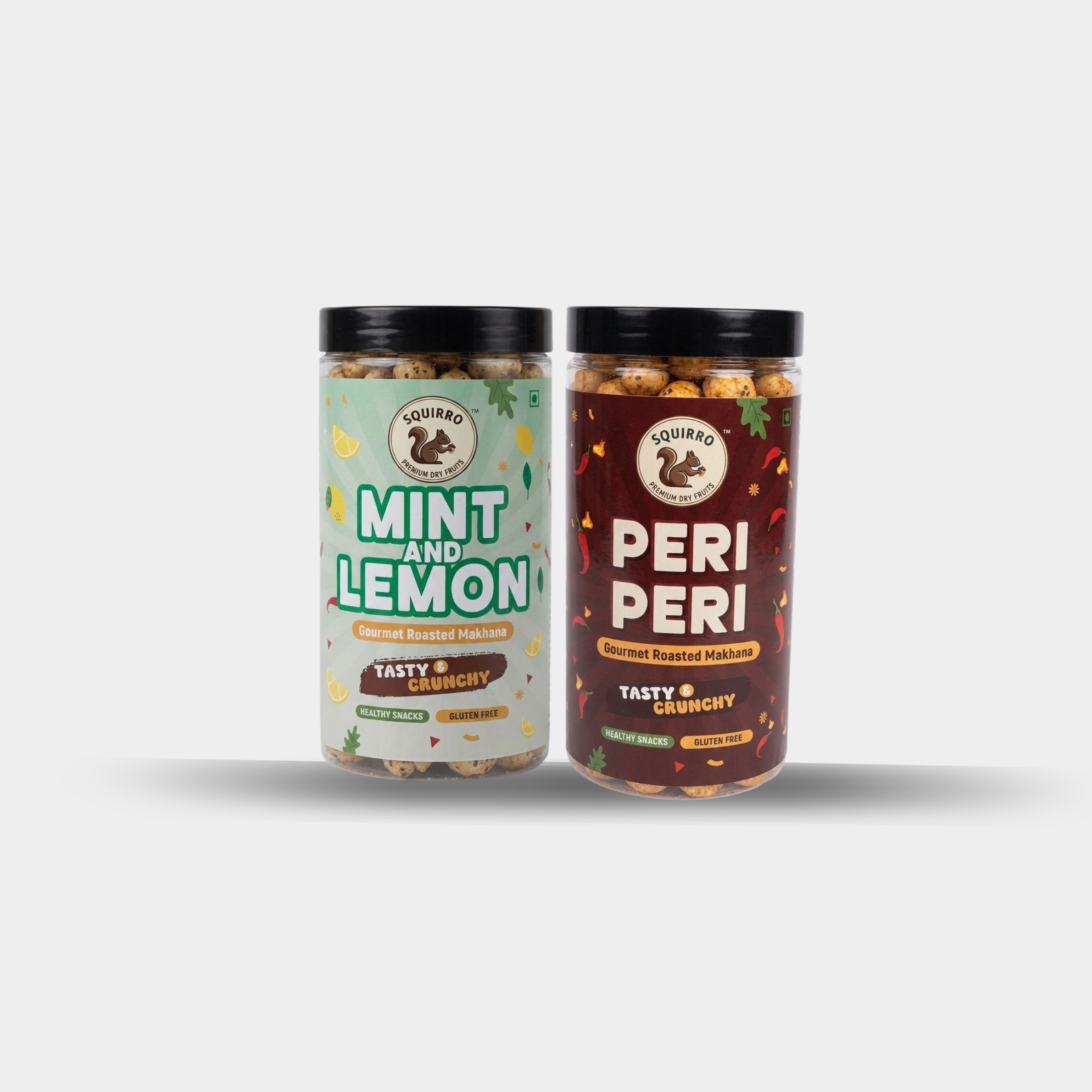 Makhana Combo – Mint & Lemon + Peri Peri (70g each)